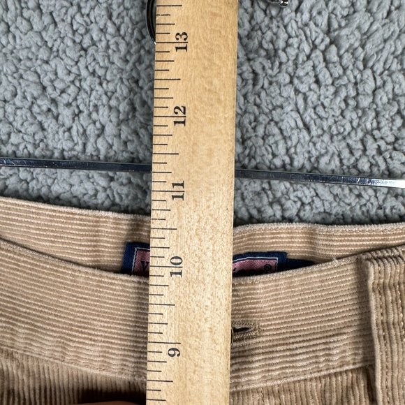 Vineyard Vines Pants Womens Size 14 Light Brown Corduroy Slim Fit Straight Leg - Picture 10 of 12